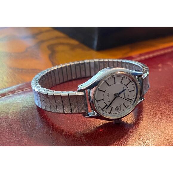 VTG Women's 23mm Caravelle by Bulova Quartz Watch, Silver Tone, Date, - Picture 2 of 3